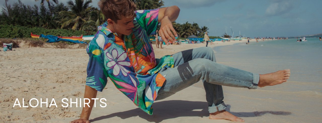 Divertente camicia hawaiana da uomo con motivo grafico
