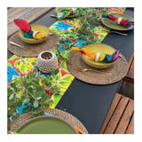 Surf Line Hawaii Reversible Table Runner - Flower Star Red