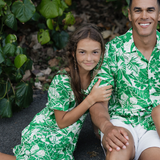 Girls' Hattie Dress: XS (4/5) - L (12/14) - Koa Green