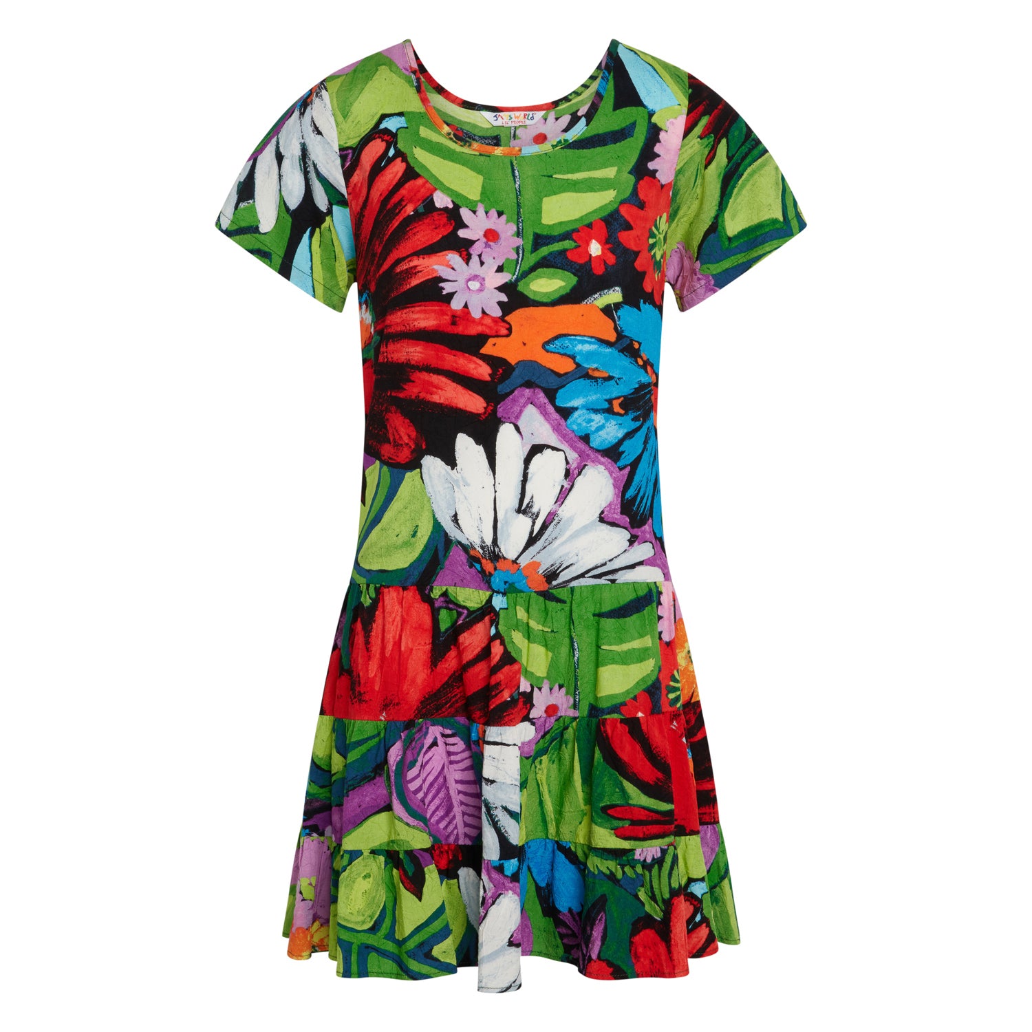 Girls' Hattie Dress: XS (4/5) - L (12/14) - Flower Vibes