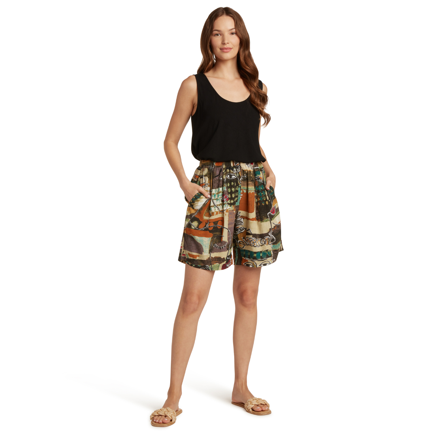 Unisex Rayon Volley Short - Visage Brown
