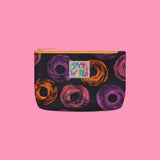 Jams World Go-To Lined Zip Pouch - Neon Donuts