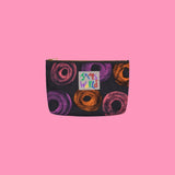 Jams World Go-To Lined Zip Pouch - Neon Donuts