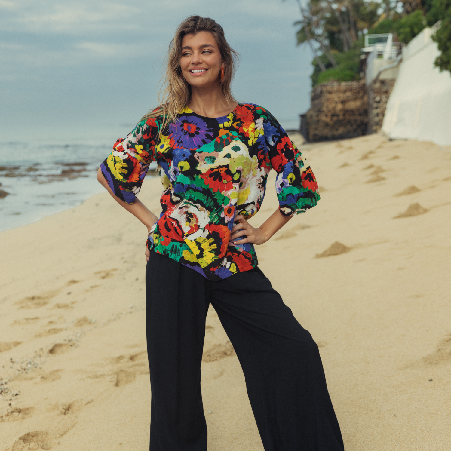 Belle Top with Ruffled Bell Sleeves | Jams World® – jamsworld.com Belle Top with Ruffled Bell Sleeves | Jams World® – jamsworld.com