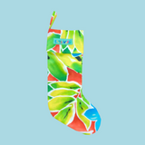 Christmas Stocking - Flower Star Red