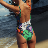 Women's One Piece Swimsuit - Flower Vibes