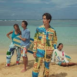 Surf Line Hawaii Vintage Mechanic Suit - Surf Contest Yellow