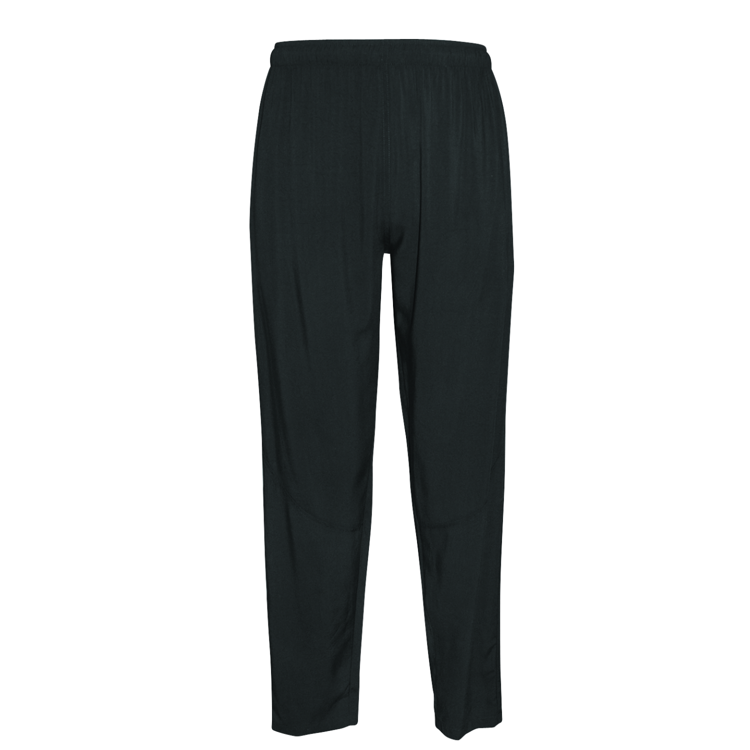 Women's Solid Rayon Pants - Black