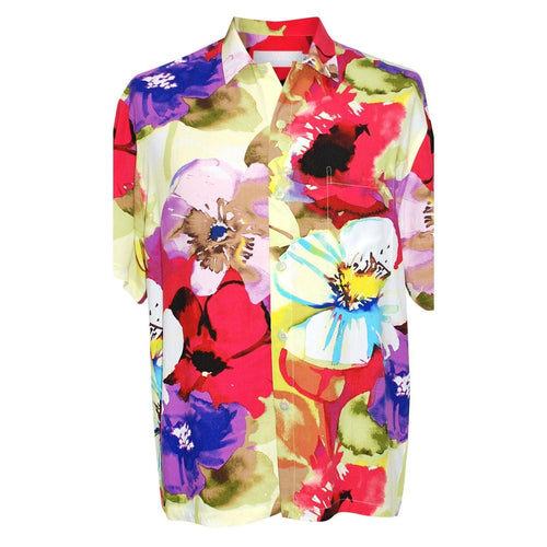 Men's Retro Shirt - Flower Splash - jamsworld.com