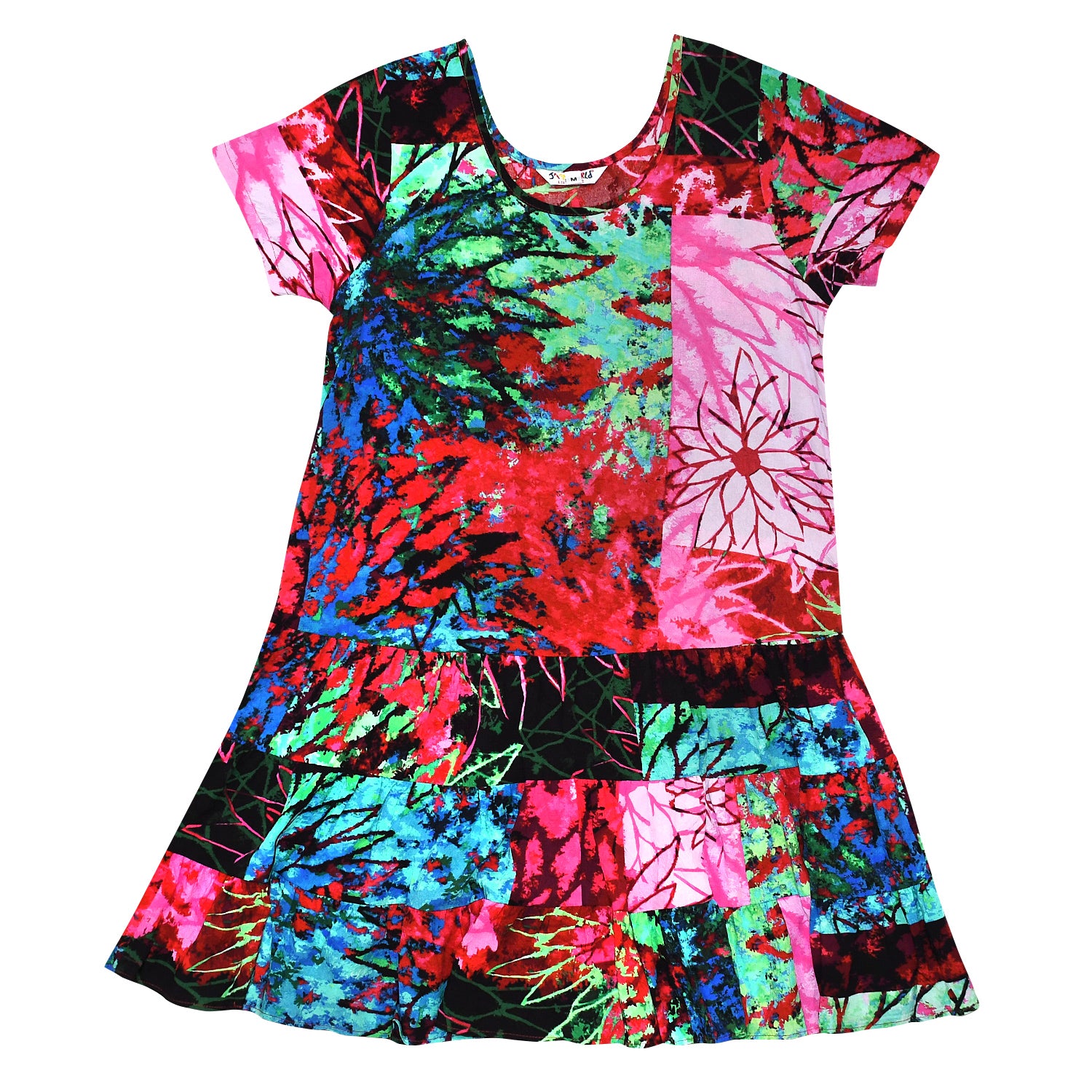 Girls' Hattie Dress: XS (4/5) - L (12/14) - Fire Sky