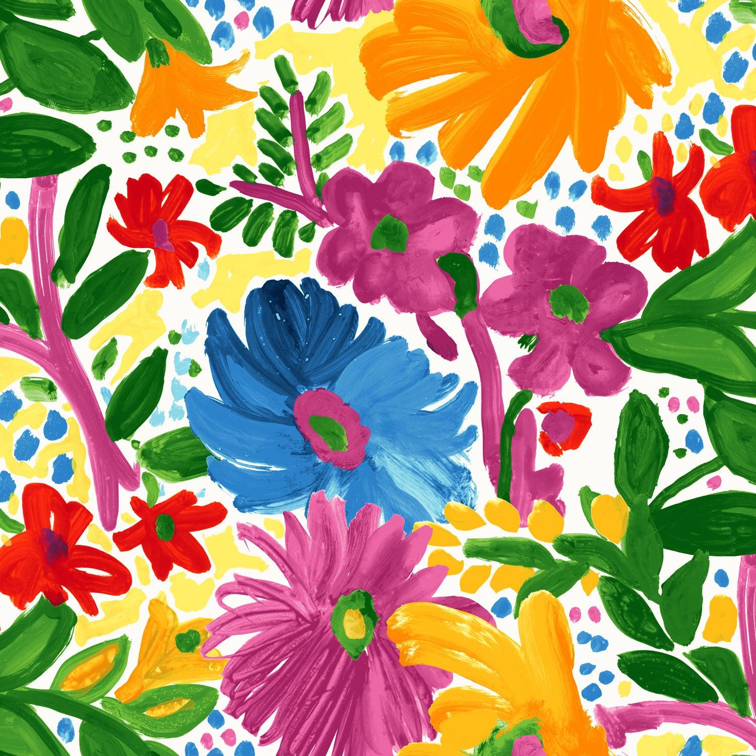 Men's Retro Shirt - Flower Party White - jamsworld.com