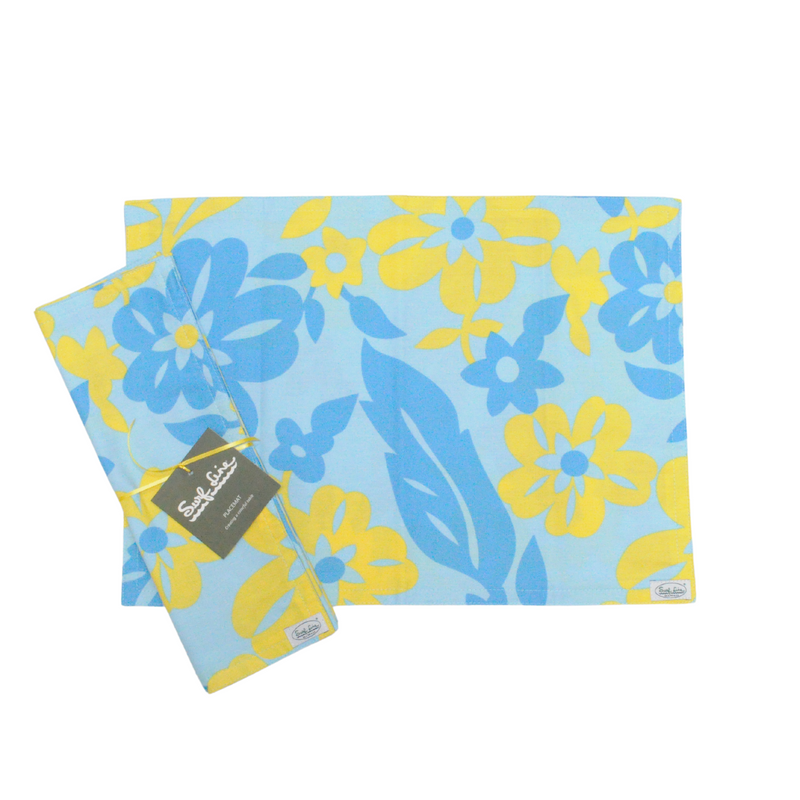 Surf Line Hawaii Reversible Placemat (Set of 2) - Hoawa Blue