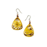 Tagua Nut Andrea Earrings - Yellow