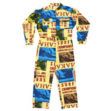 Surf Line Hawaii Vintage Mechanic Suit - Surf Contest Yellow