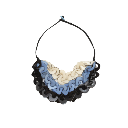 Tagua Nut Vero Necklace - Biscayne Bay Lake Blue Combo
