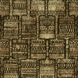 Men's Mix Print Shirt - Kahili Brown