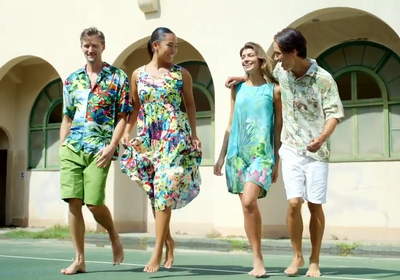 Jams World Dress: Authentic Hawaiian Style & Hand-Painted Art Prints