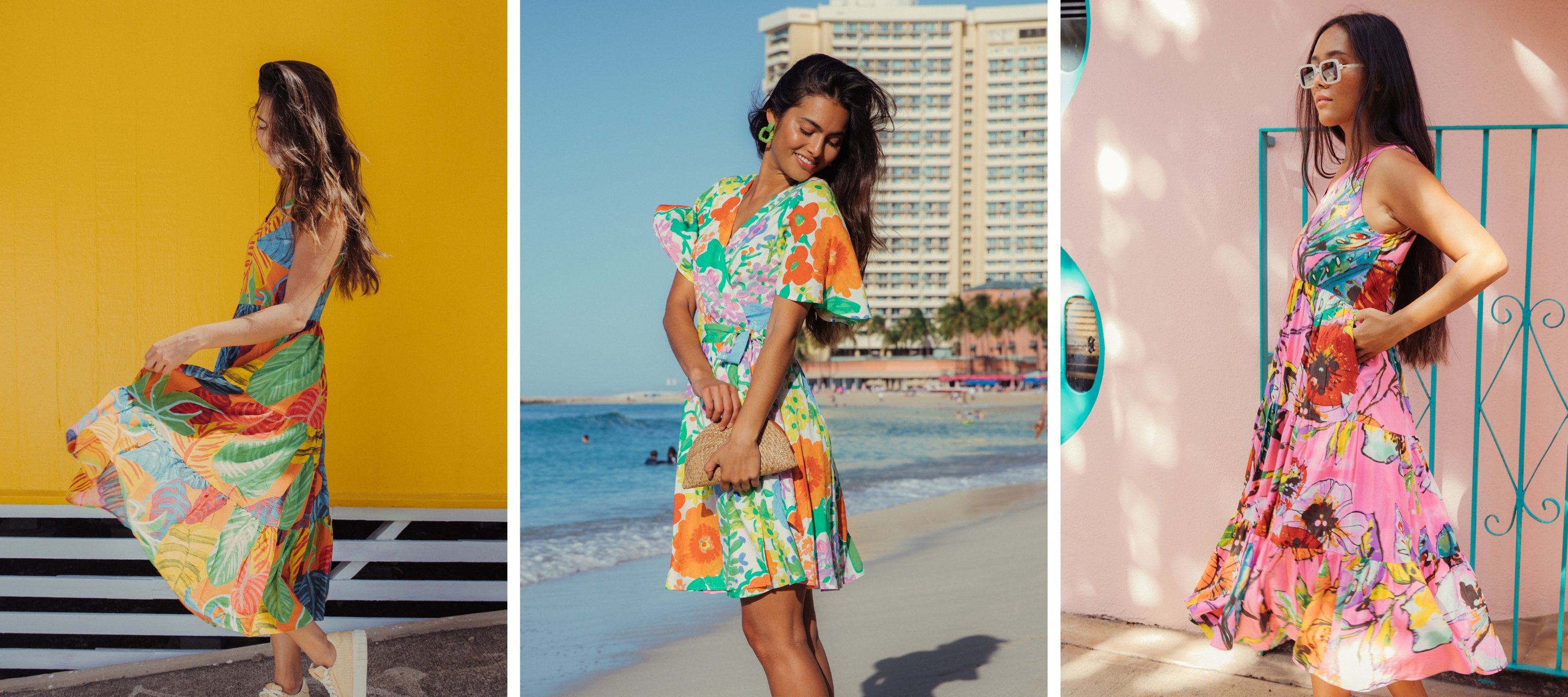 Bohemian hawaiian dresses hot sale