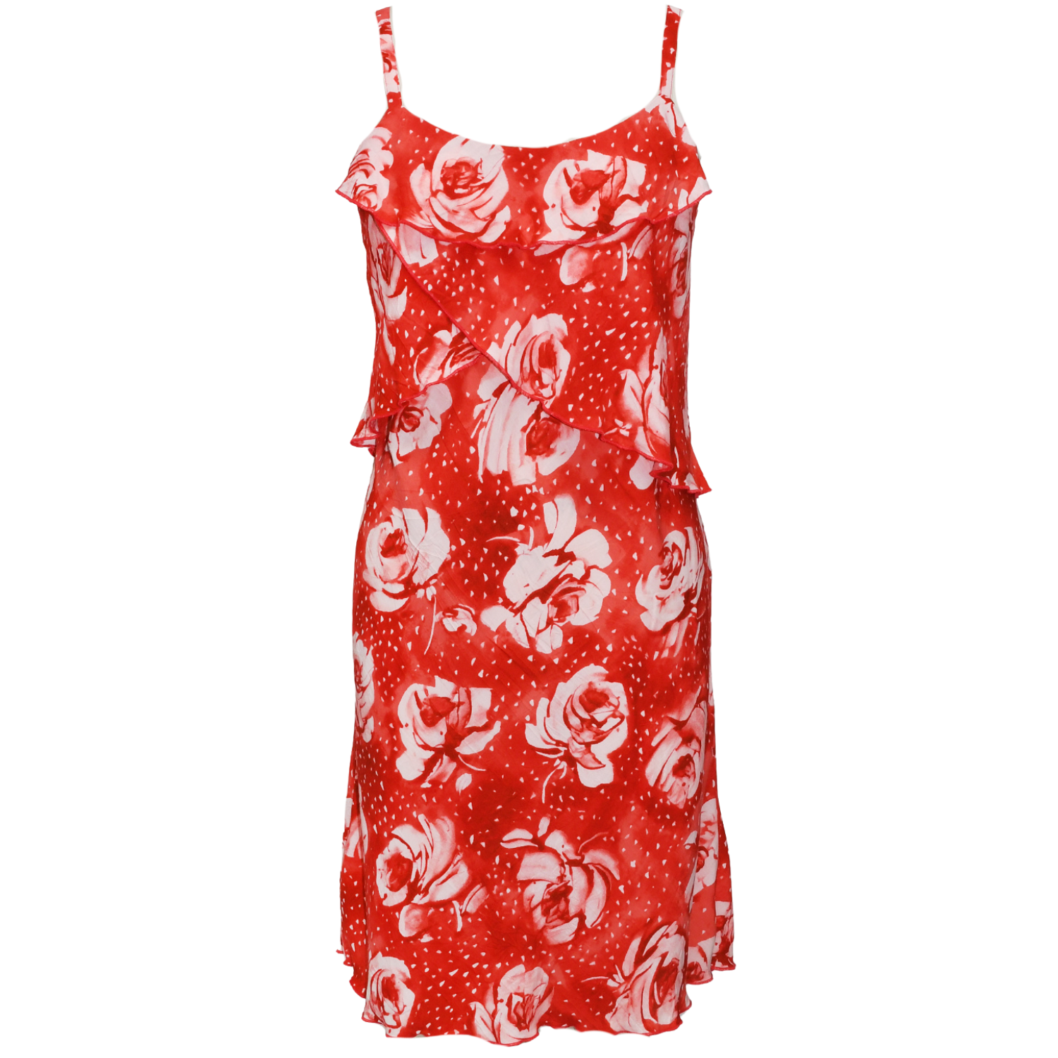Robe vintage à imprimé lys et roses flottantes Jams World des années 2000