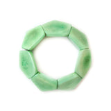 Bracelet Fabiana en noix de tagua - Menthe