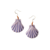 Boucles d'oreilles Malibu en noix de tagua - Lavande