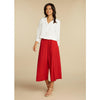 Solid Wide Leg Crop - Lipstick - jamsworld.com