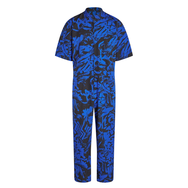 Surf Line Hawaii Vintage Mechanic Suit - Aloha Blue