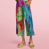 Cropped Wide Leg Pants - Samba