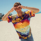 Men's Retro Shirt - Sunset Sail