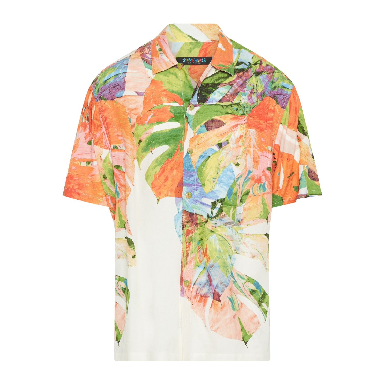 Akala (Pink) Men's Retro Shirt - Monstera