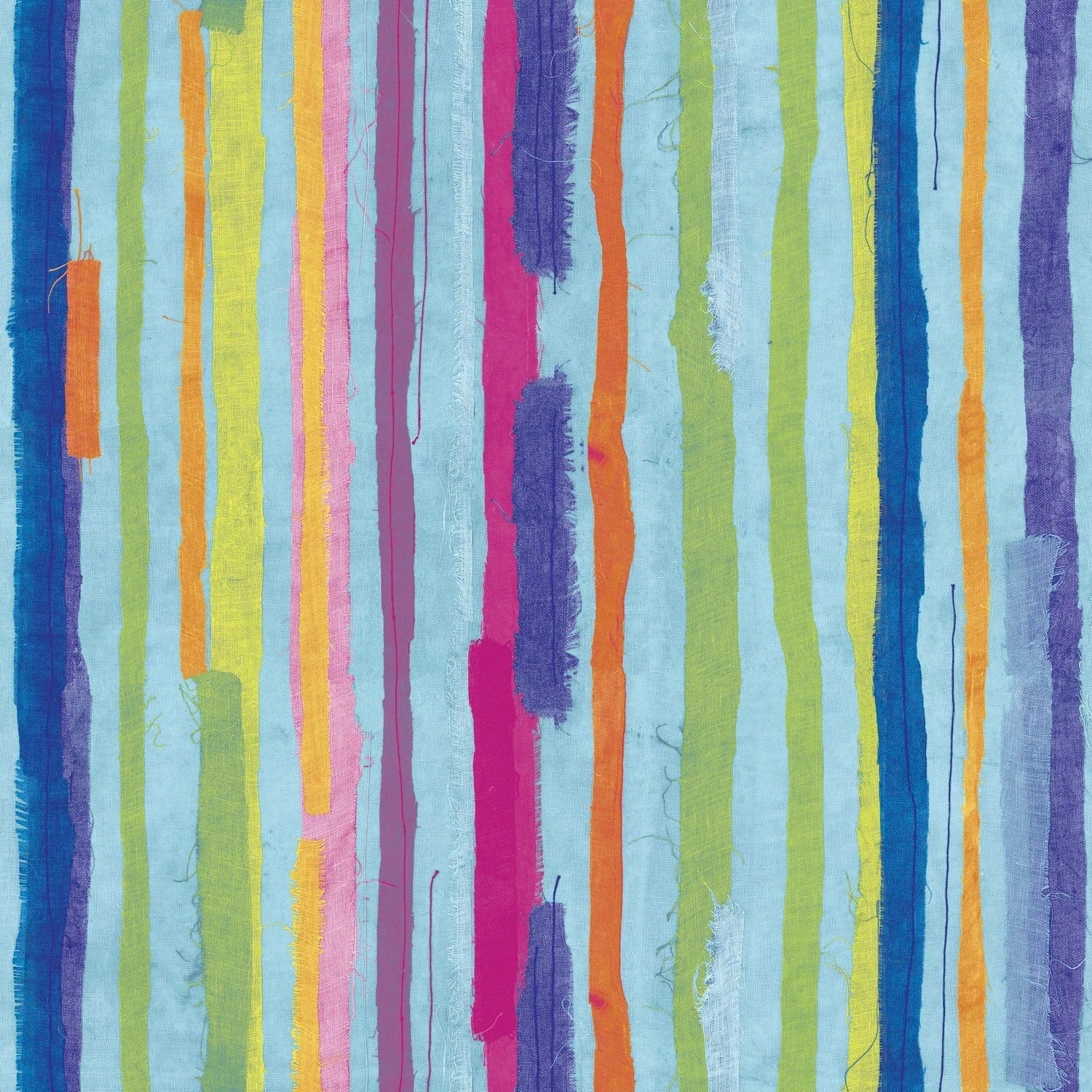 Colorful striped pattern with vertical lines in various colors on a textured background