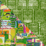 Men's Mix Print Retro Shirt - Kahili Green