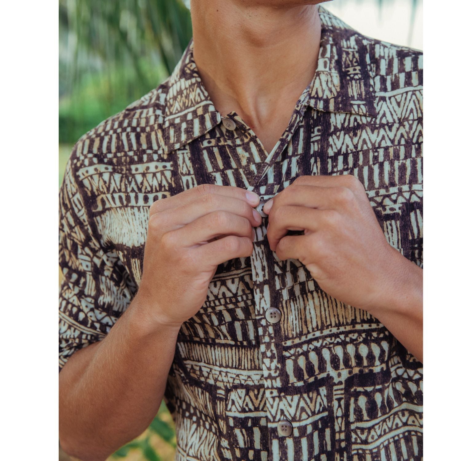 Men's Retro Shirt - Kahili Brown
