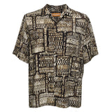 Chemise rétro Aloha pour hommes - Kahili Brown