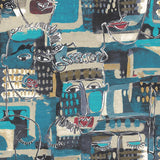 Men's Retro Shirt - Visage Turquoise