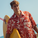 メンズ レトロ シャツ - コア レッド