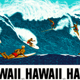 Men's Retro Aloha Shirt - Big Wave