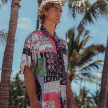 Men's Retro Aloha Shirt - Gemini