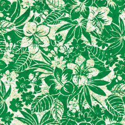 Men's Retro Aloha Shirt - Koa Green