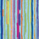 Patrón de rayas coloridas con líneas verticales en varios colores sobre un fondo texturizado.
