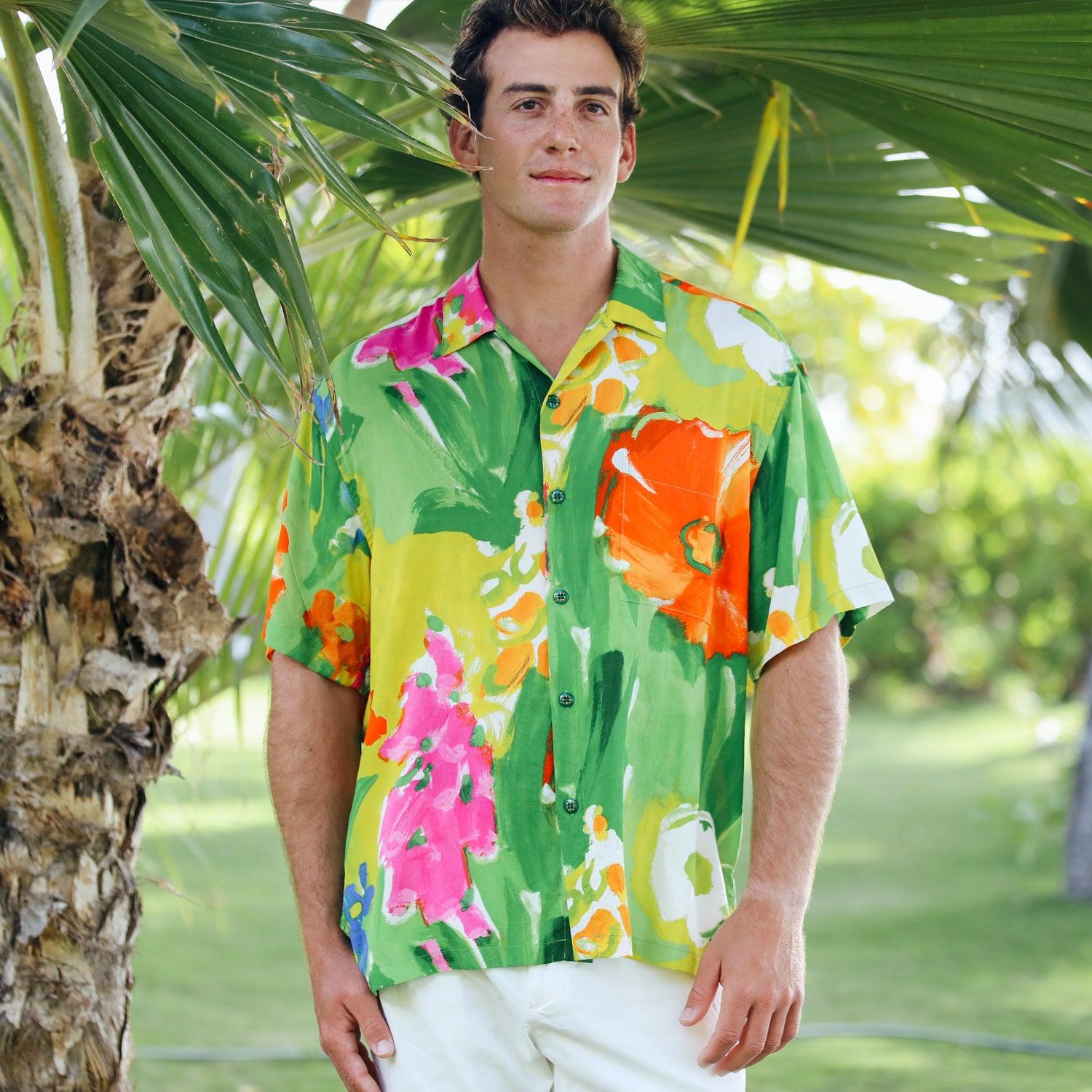 Men's Retro Aloha Shirt - Valley View