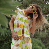 Haut imprimé - D'anjou