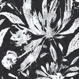 Estampado floral en blanco y negro