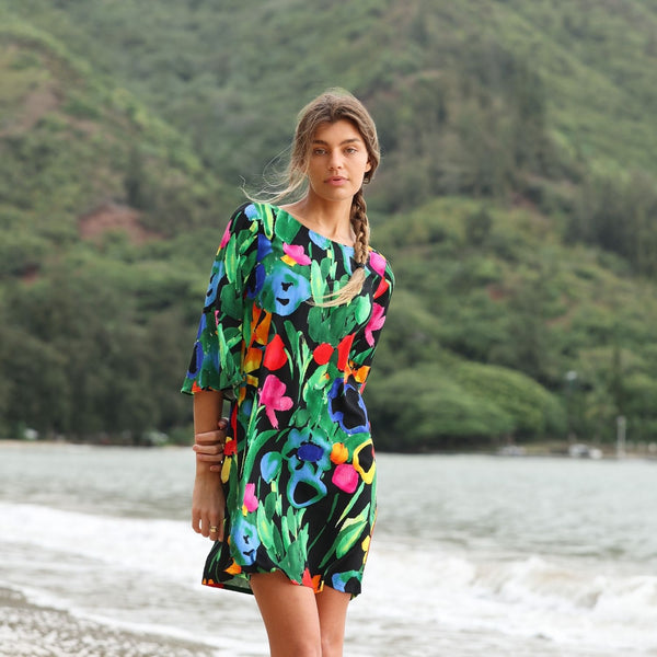 Vestido Harper - Negro Jardín
