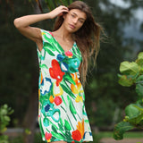 Vestido Sherry - Blanco Jardín