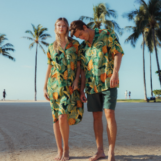 Men's Retro Aloha Shirt - Pina Pa'ina