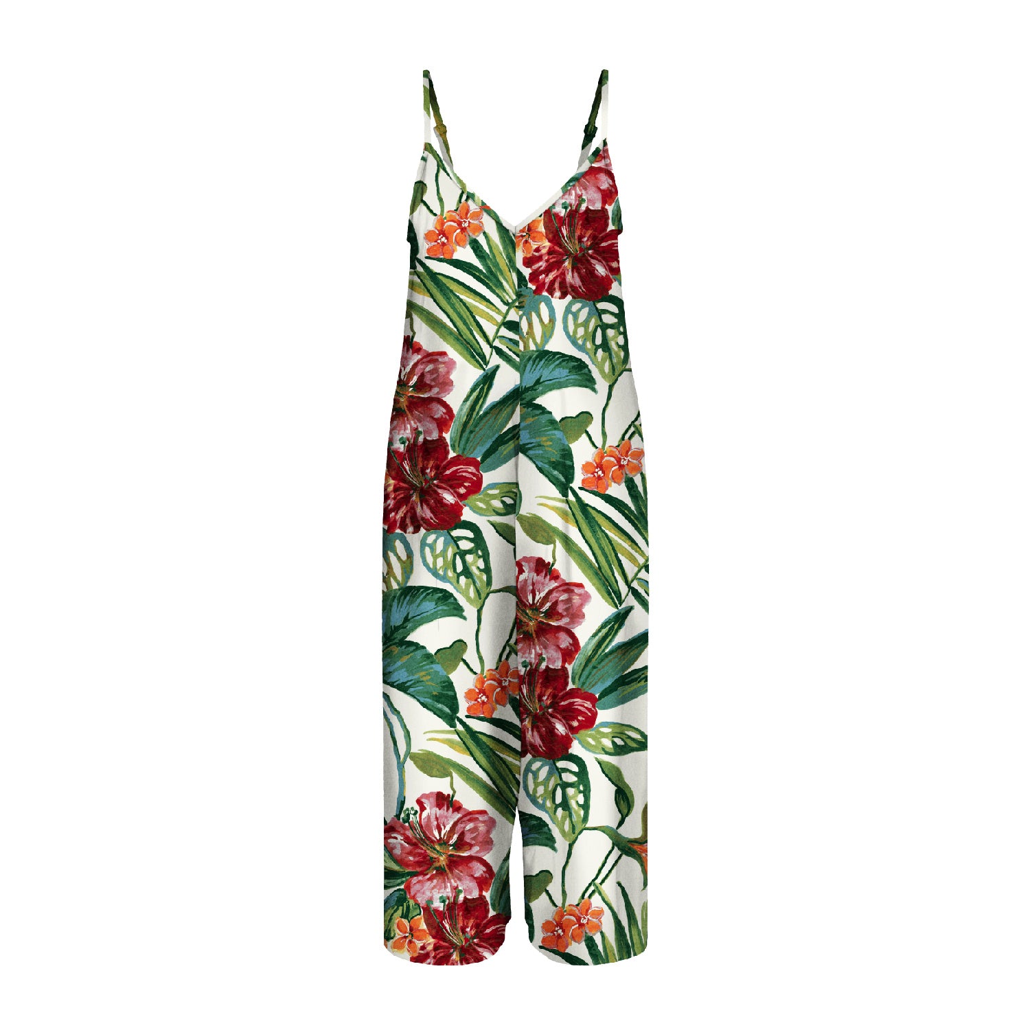 Robe à motifs floraux sur fond blanc