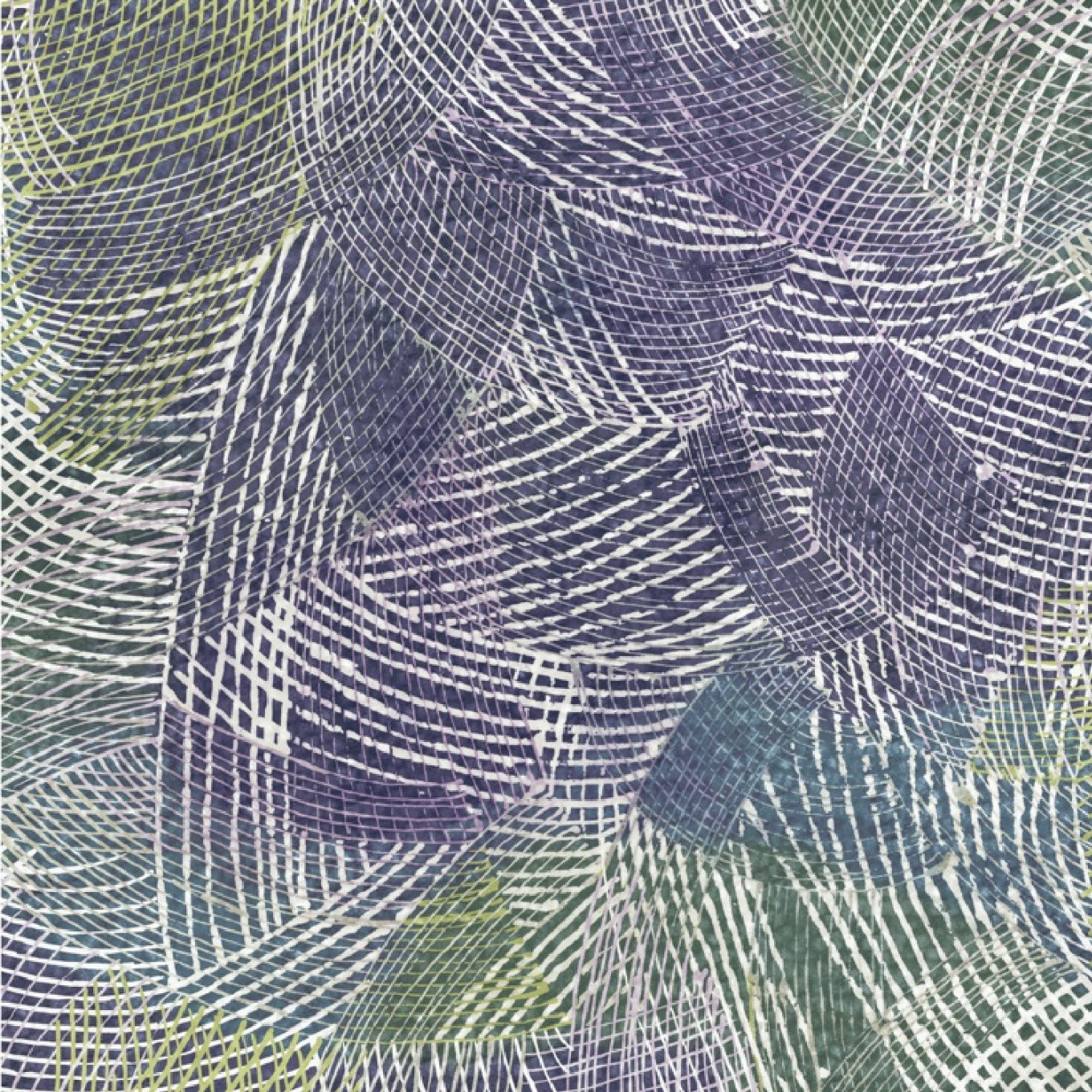 Motif abstrait avec des formes bleues et vertes sur un fond texturé