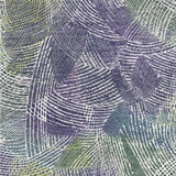 Motif abstrait avec des formes bleues et vertes sur un fond texturé