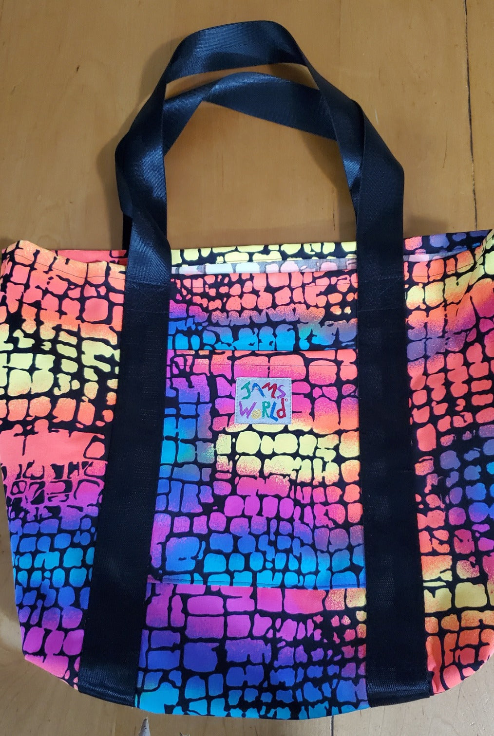 Jams World Lined Tote Bag - Reptile